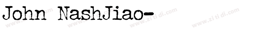John NashJiao字体转换
